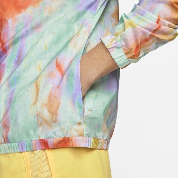 Nike DM7711-379 Women's Sz M Multicolor Tie Dye Lightweight Running Jacket - Picture 14 of 16